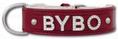 Hondenhalsband met naam Medium Red Hondenhalsband met naam Medium Red