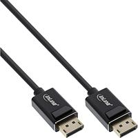 InLine® DisplayPort 2.0 kabel, 8K4K UHBR, zwart, vergulde contacten, 2m