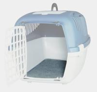 TRIXIE Anti-slip thermo-inzetstuk 29 x 51 cm voor transportbox, grijs, geschikt voor Capri maat 1-3