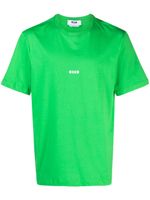 MSGM t-shirt en coton à logo imprimé - Vert - thumbnail