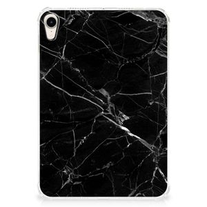 Apple iPad mini 6 (2021) Tablet Back Cover Marmer Zwart - Origineel Cadeau Vader