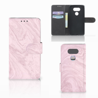 LG G5 Bookcase Marble Pink - Origineel Cadeau Vriendin