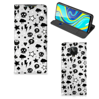 Mobiel BookCase Xiaomi Redmi Note 9 Pro | 9S Silver Punk