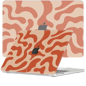 Lunso MacBook Air 13 inch M2/M3 (2022-2024) cover hoes - case - Orange Fever