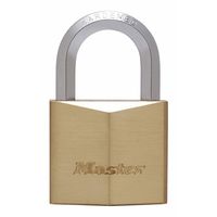 Masterlock 50mm extra thick solid brass body - 30mm hardened steel HEXagonal shac - 1155EURD