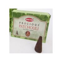 10 kegeltjes Patchouli wierook   - - thumbnail