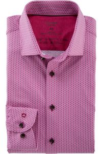 OLYMP Level Five 24/Seven Dynamic Flex Body Fit Jersey shirt fuchsia, Motief