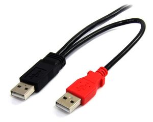 StarTech.com 1,8 m USB Y-kabel voor externe harde schijf USB A naar mini B