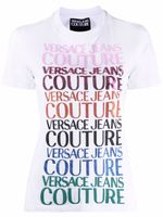 Versace Jeans Couture t-shirt à logo imprimé - Blanc