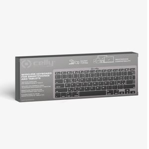 Celly SWKEYBOARDBT toetsenbord QWERTY Zwart