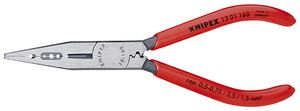 Knipex Bedradingstang zwart geatramenteerd met kunststof bekleed 160 mm - 1301160