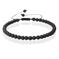 Memphis No.1 Armband - 4mm Lava Stone