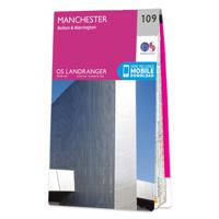 Wandelkaart - Topografische kaart 109 Landranger Manchester, Bolton &