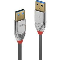 Lindy 36627 2m USB A USB A Mannelijk Mannelijk Grijs USB-kabel - thumbnail