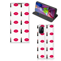 Samsung Galaxy M51 Hoesje met Magneet Lipstick Kiss