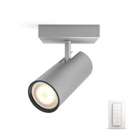 Philips Hue - Buratto Single Spot Incl. Remote Aluminium - White Ambiance - E