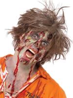 Smiffys Make-Up FX, Complete Zombie Kit, Red, Facepaint, Blood, Liquid Latex, Horror Flesh, Crayon & Applicator