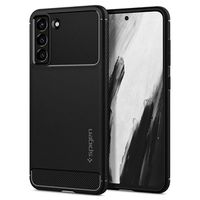 Spigen Rugged Armor Samsung Galaxy S21 FE 5G TPU Hoesje - Zwart