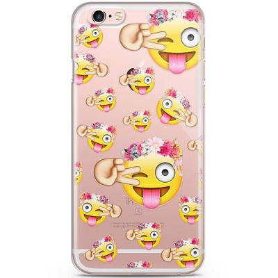 iPhone 6/6S hoesje - Emoji smileys mix 1 iPhone 6/6S hoesje - Emoji smileys mix 1