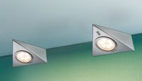 Paulmann LED-opbouwlamp Set van 3 stuks LED LED vast ingebouwd 8.4 W Warmwit IJzer (geborsteld) - thumbnail