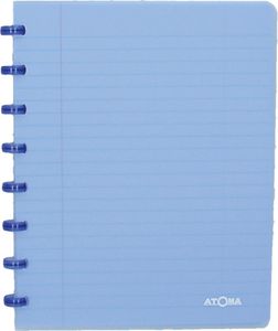 Atoma Trendy schrift, ft A5, 144 bladzijden, geruit 5 mm, transparant blauw