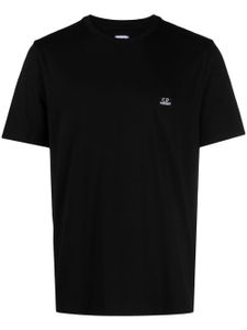 C.P. Company t-shirt en coton à patch logo - Noir