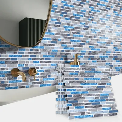 LuxeMarmer Zwart-Wit Marmerlook Wandstickers