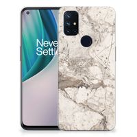 OnePlus Nord N10 5G TPU Siliconen Hoesje Marmer Beige