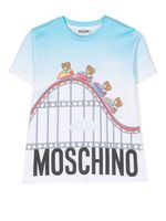 Moschino Kids t-shirt à logo imprimé - Blanc