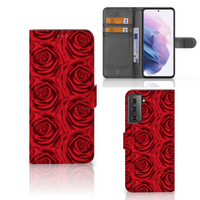 Samsung Galaxy S21 Plus Hoesje Red Roses - thumbnail