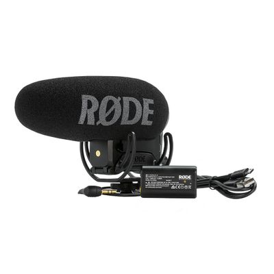 RODE Microphones Videomic Pro+ Cameramicrofoon Dasspeld Zendmethode:Digitaal Flitsschoenmontage, Incl. windkap, Incl. kabel Microfoon TRS (3.5 mm jackplug)