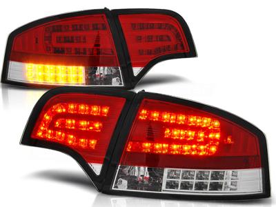 Tuning-Tec Achterlichten voor Audi A4 B7 11 04-03 08 SEDAN ROOD HELDER LED