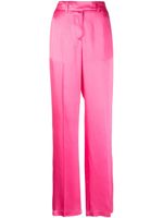 Semicouture pantalon droit à fini satiné - Rose