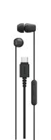 Sony IER‑EX15C - Bedrade USB-C oordopjes met microfoon - Lichtgewicht in-ear hoofdtelefoon - Knoopvrije kabel, helder geluid, Perfect voor op reis en dagelijks gebruik - Zwart