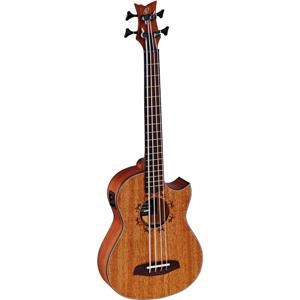 Ortega Lizard Series LIZZY-PRO fretloze longscale bas-ukelele met tas