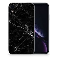 Apple iPhone Xr TPU Siliconen Hoesje Marmer Zwart - Origineel Cadeau Vader