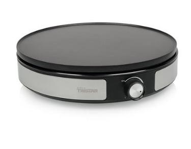 Tristar BP-2639 Crêpe maker Anti-aanbaklaag, Controlelampje Zwart, Zilver