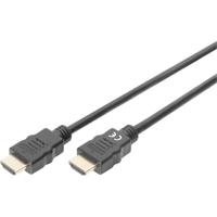 Digitus DB-330123-010-S HDMI-kabel HDMI Aansluitkabel HDMI-A-stekker, HDMI-A-stekker 1.00 m Zwart 4K UHD, Audio Return Channel (ARC)