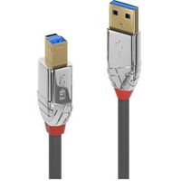 Lindy 36661 1m USB A USB B Mannelijk Vrouwelijk Grijs USB-kabel - thumbnail