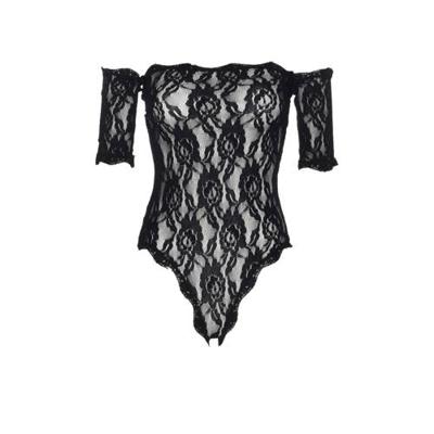 Leg Avenue kanten off shoulder body zwart