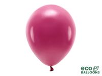 Pastel Ballonnen Dieprood Premium Organic (100st) - thumbnail