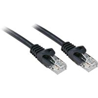 LINDY 48191 RJ45 Netwerkkabel, patchkabel CAT 6 U/UTP 0.50 m Zwart Snagless 1 stuk(s) - thumbnail