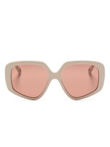 Chloé Eyewear lunettes de soleil Mony à monture oversize - Tons neutres