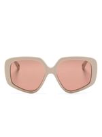 Chloé Eyewear lunettes de soleil Mony à monture oversize - Tons neutres - thumbnail