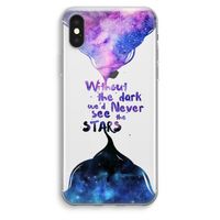 Stars quote: iPhone XS Max Transparant Hoesje