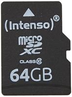 Intenso Micro SDXC 64GB Class 10 geheugenkaart incl. SD-adapter