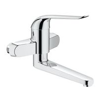 GROHE Euroeco Special wandkraan met draaibare uitloop 21,9cm chroom 32772000