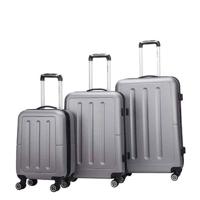 Decent trolleyset Neon-Fix 3 stuks grijs