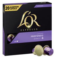 Koffiecups L&apos;Or espresso Lungo Profondo 20st