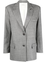 There Was One blazer en laine à fines rayures - Gris - thumbnail